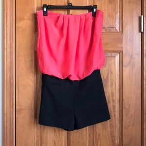 Pink /Black Romper